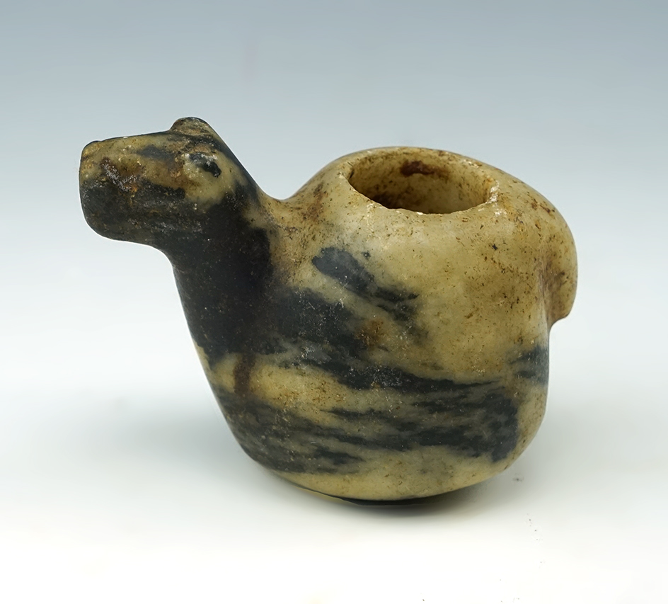 Nicely styled 1 7/8" Llama Canopa found in Peru.