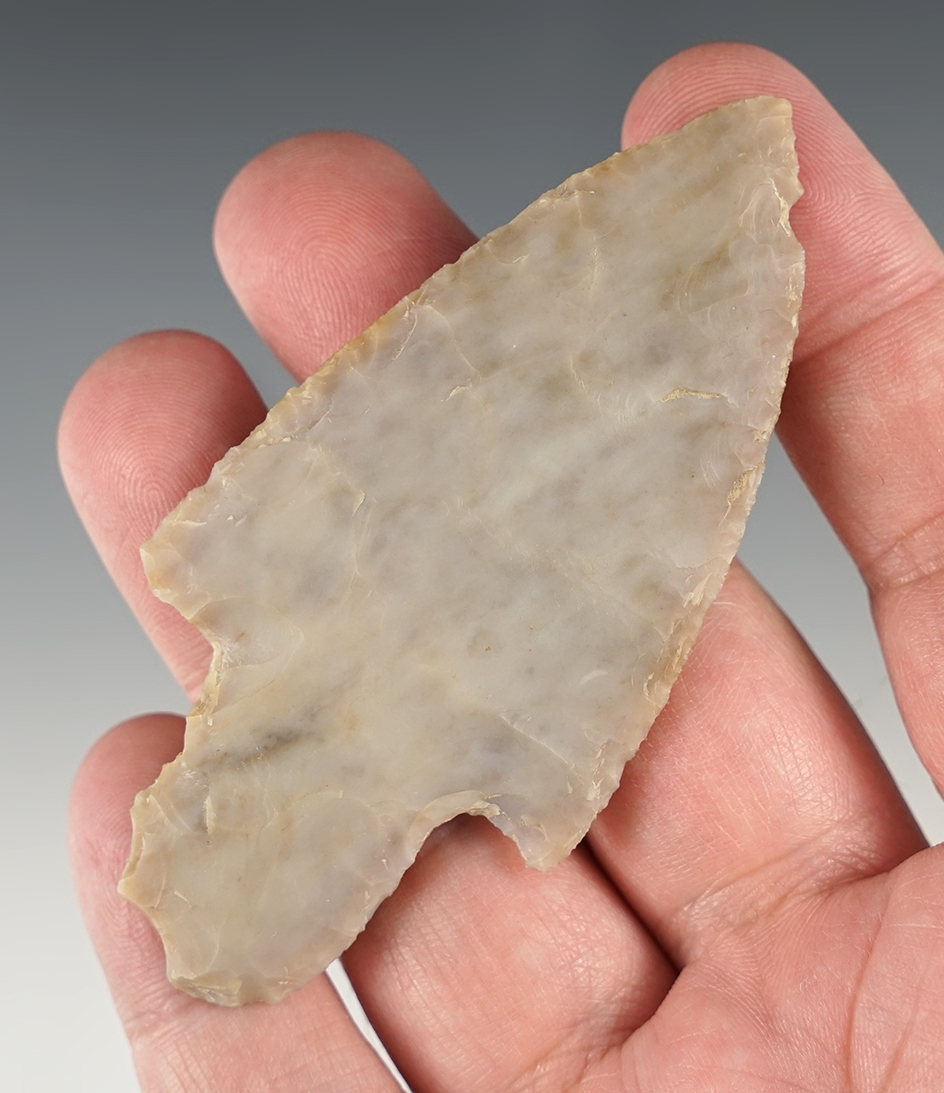 3 7/16" Flint Ridge Adena found in Licking Co., Ohio.