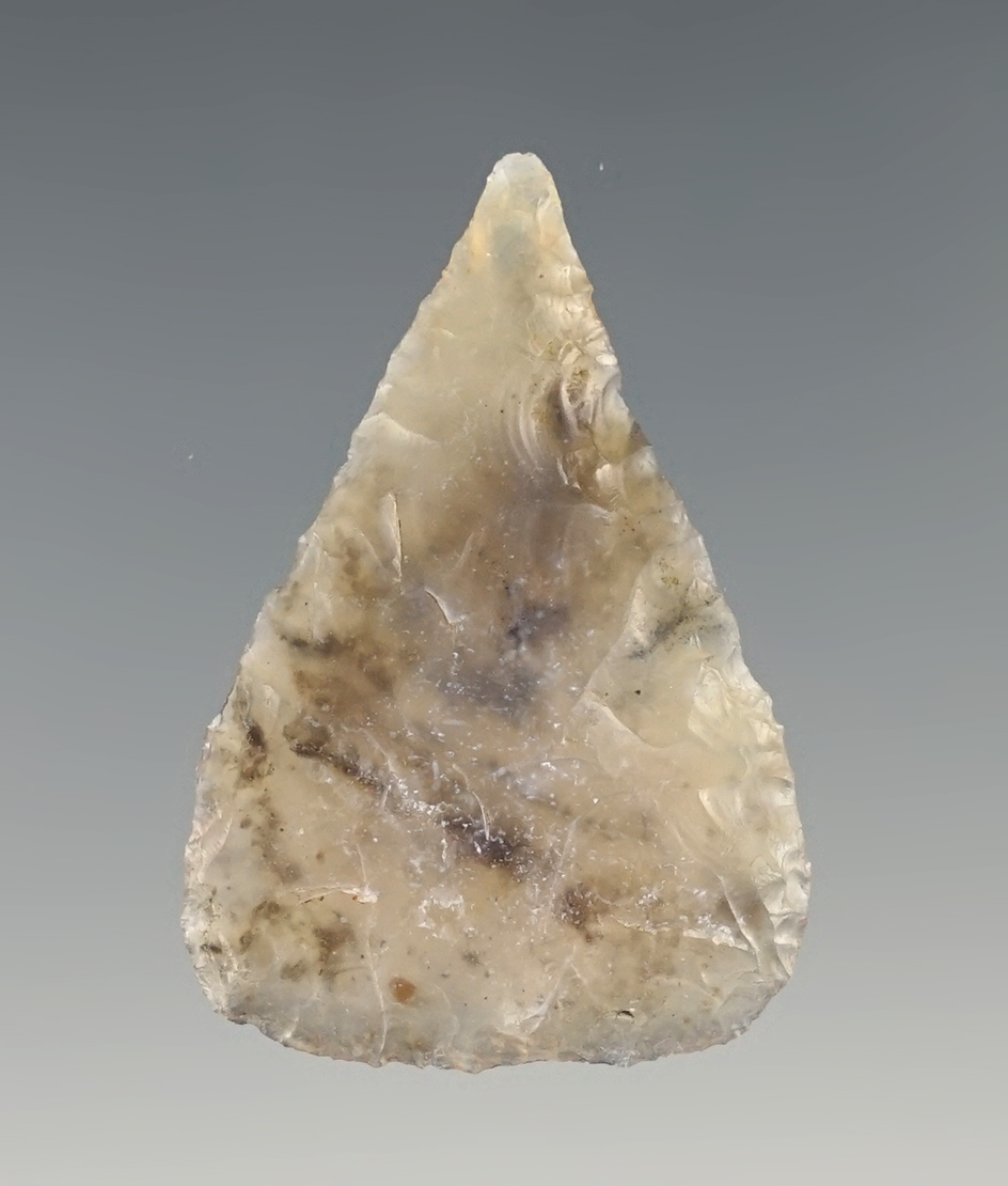 Well made 1 1/2" Pelona found in the Southwestern U.S. Highly translucent.