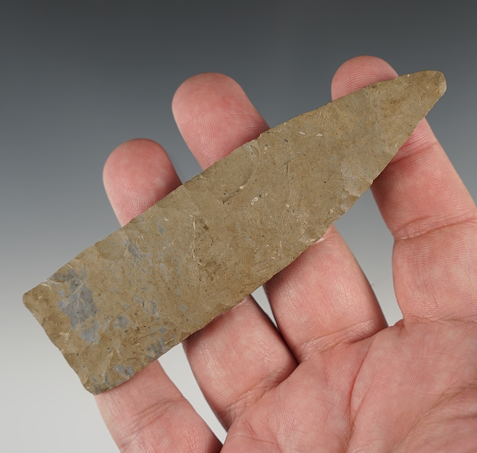 Nice 4 1/2" Copena made from Ft. Payne Chert. Found in Hardin Co., Tennessee.