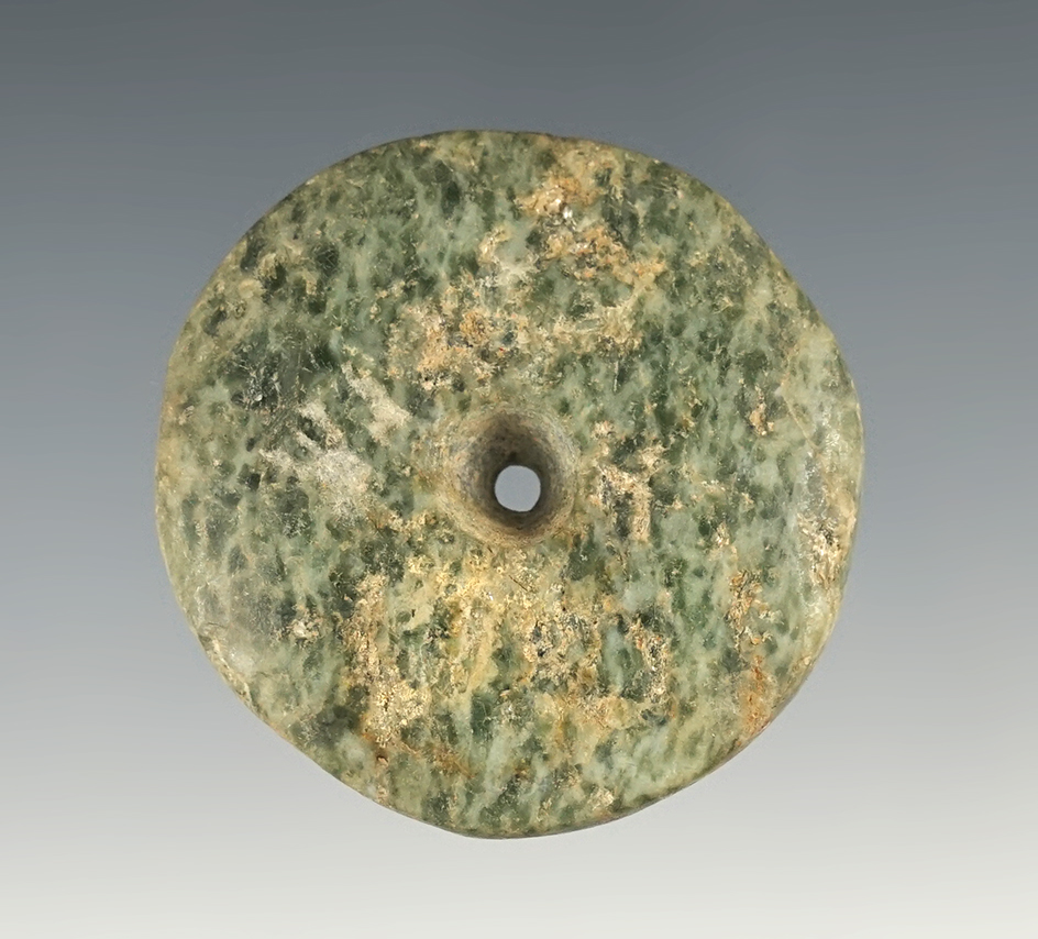1 11/16" Diameter Drilled Pre-Columbian Bead.