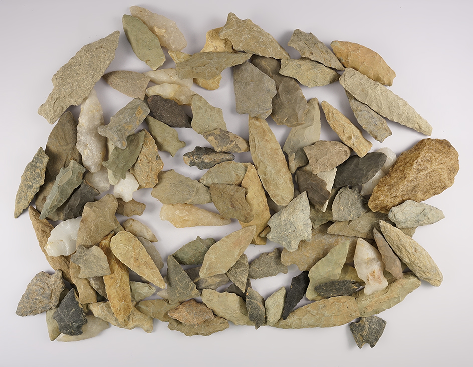 Set of 100 Points found in the Eastern U.S. The largest is 3".