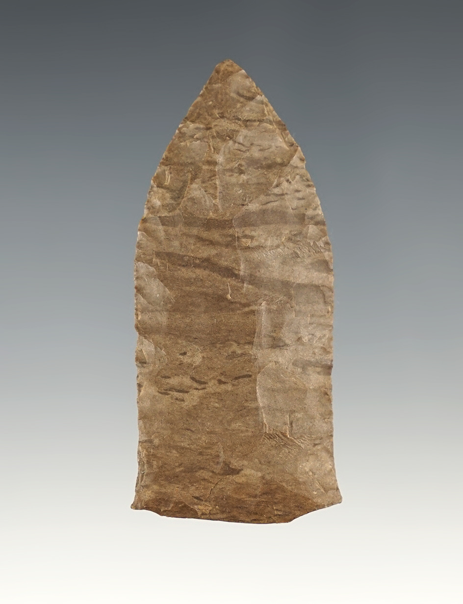 2 1/2" Copena found in Tennessee. Made from Dover Chert.