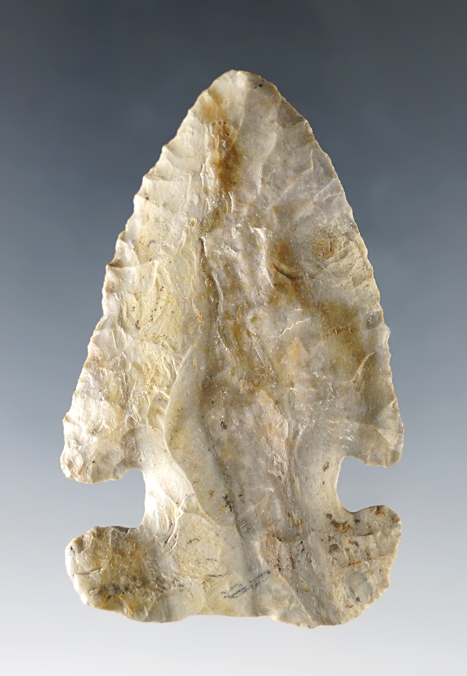 2 1/2" Ohio Archaic E-Notch Bevel made from patinated Attica (Indiana Green). Great color.