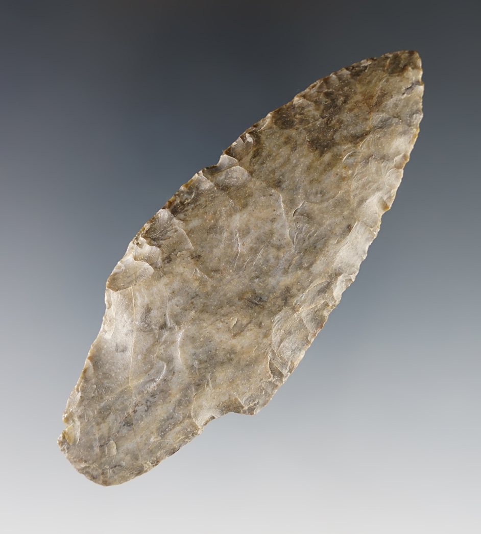 3 9/16" Adena found in Ross Co., Ohio. Well made from Coshocton Flint.