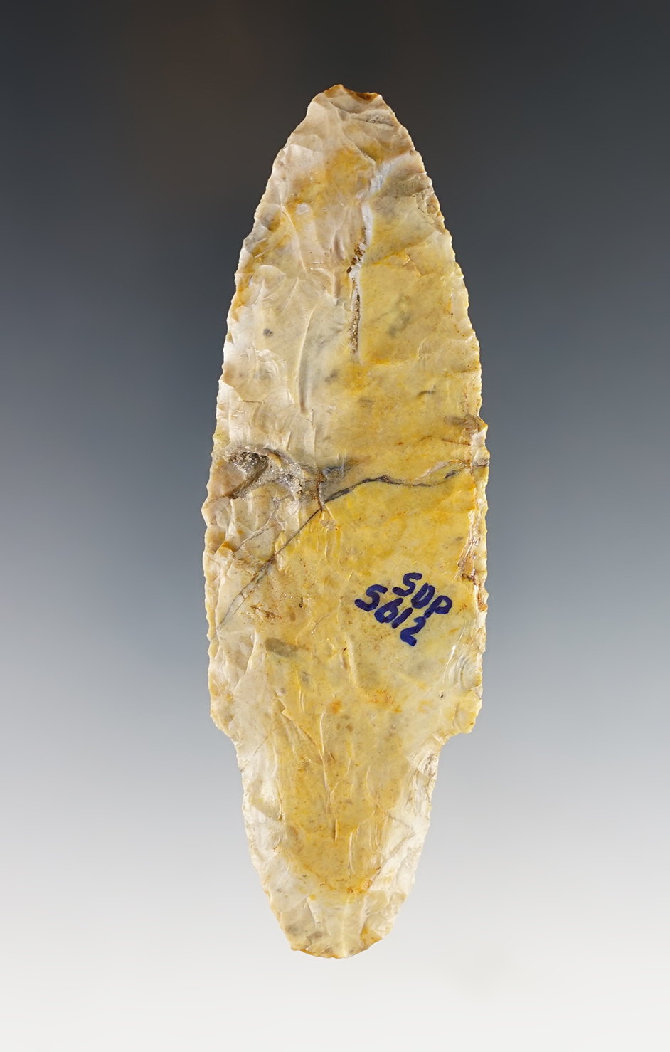 4 3/16" colorful and heavily patinated Ohio Adena. 