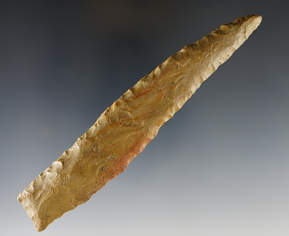 Well patinated and large 6 1/16" Stemmed Knife found in the Midwestern U.S.