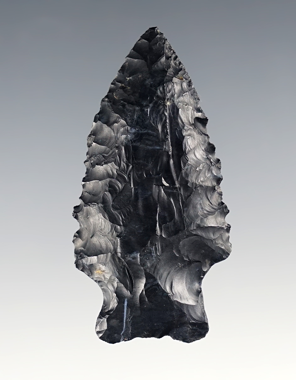 2" Classic Archaic Heavy Duty. Nicely serrated. Found in Coshocton Co., Ohio.