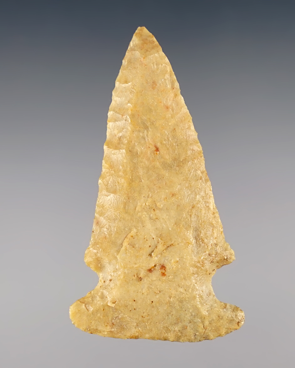 Well made 2 1/2" Archaic Bevel found in Ohio. Ex. Kenny McNeal collection.