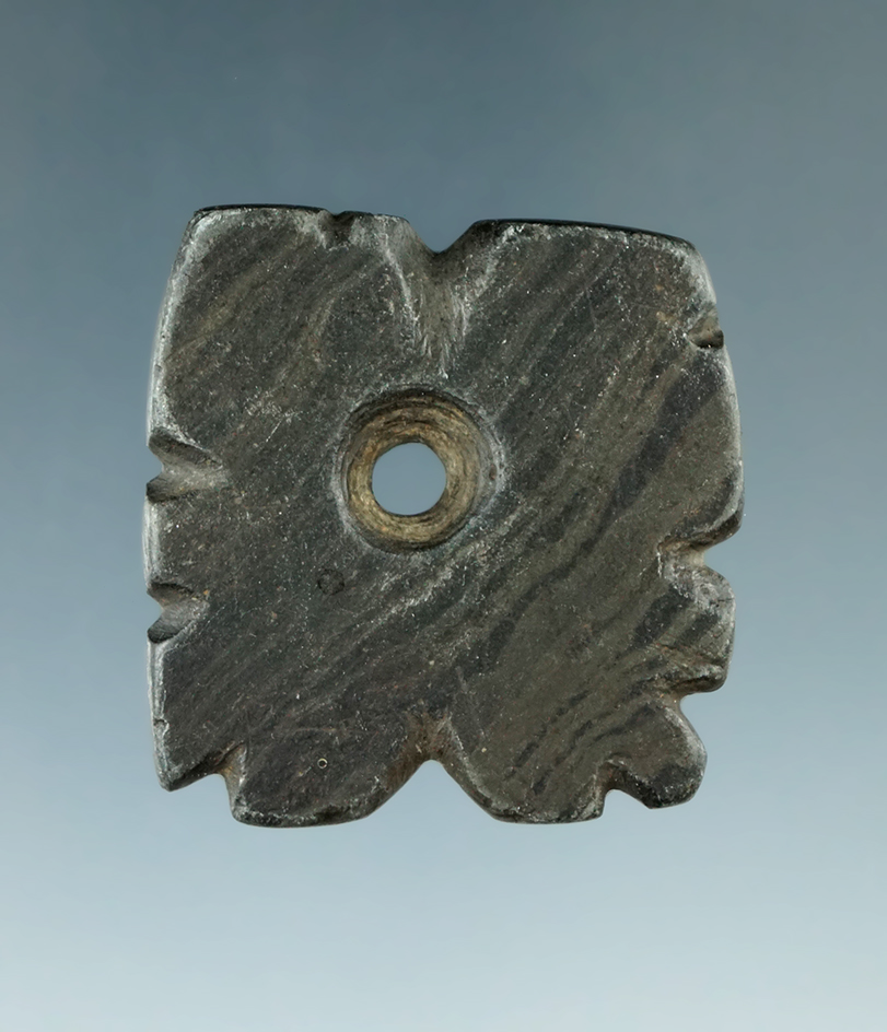 2 9/16" Mississippian Eccentric Pendant found by Al Wakefield in Mahoning Co., Ohio. Pictured.