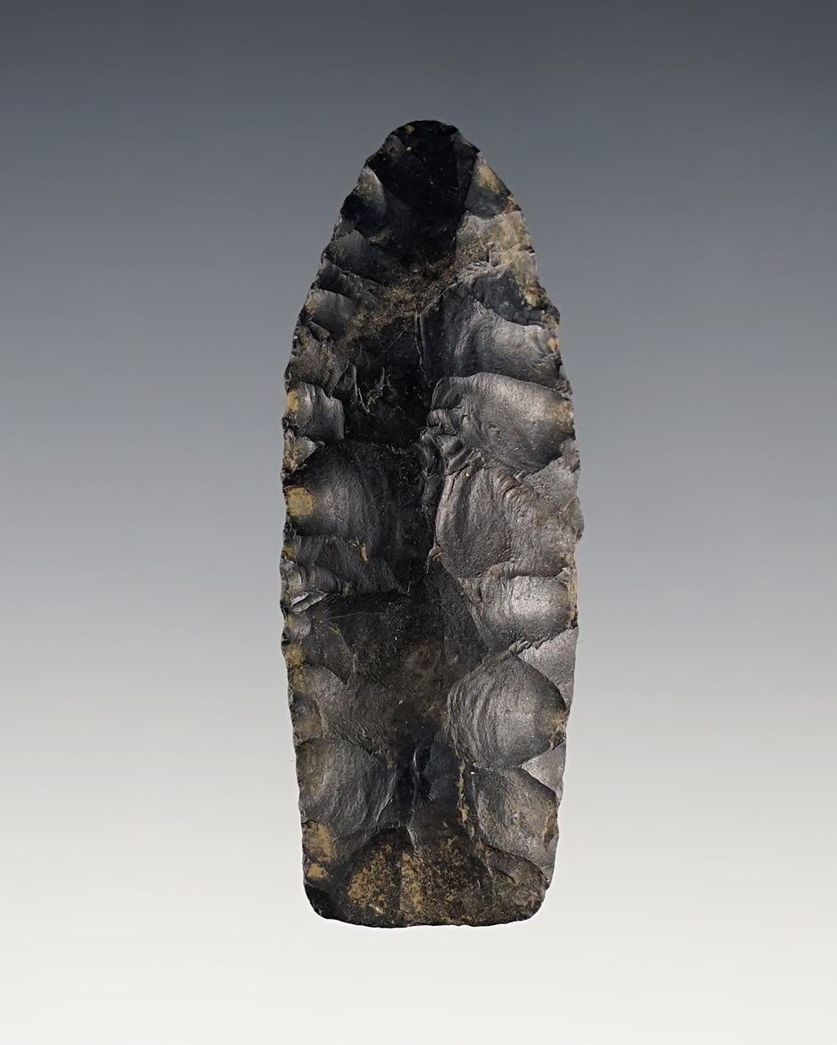 Nicely flaked 2 5/8" classic style Paleo Lanceolate - Coshocton Co., Ohio. 
