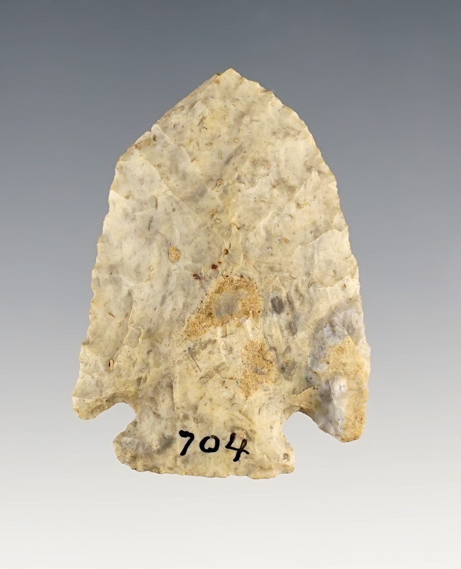 Nice 1 13/16" Pentagonal point found in Morrow Co., Ohio. 