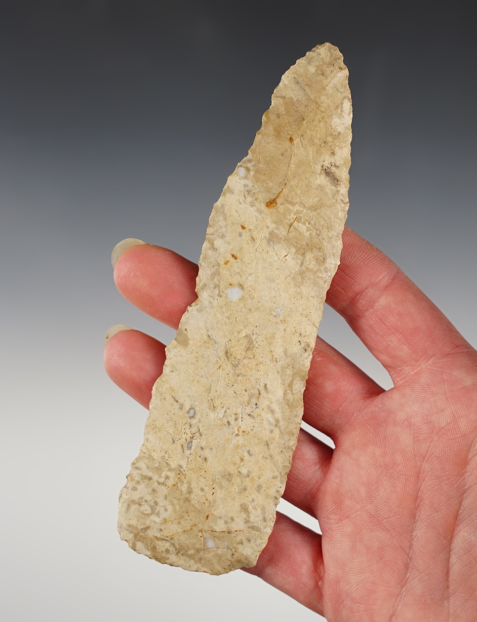 5 3/8" Knife found in Union Co., Ohio by Jacob Dodd on his farm. 