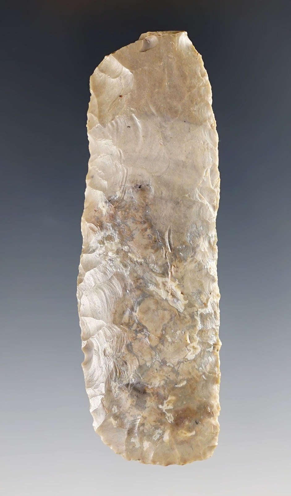 3 1/16" Paleo Square Knife made from beautiful multi-colored material. Delaware Co., Ohio. 