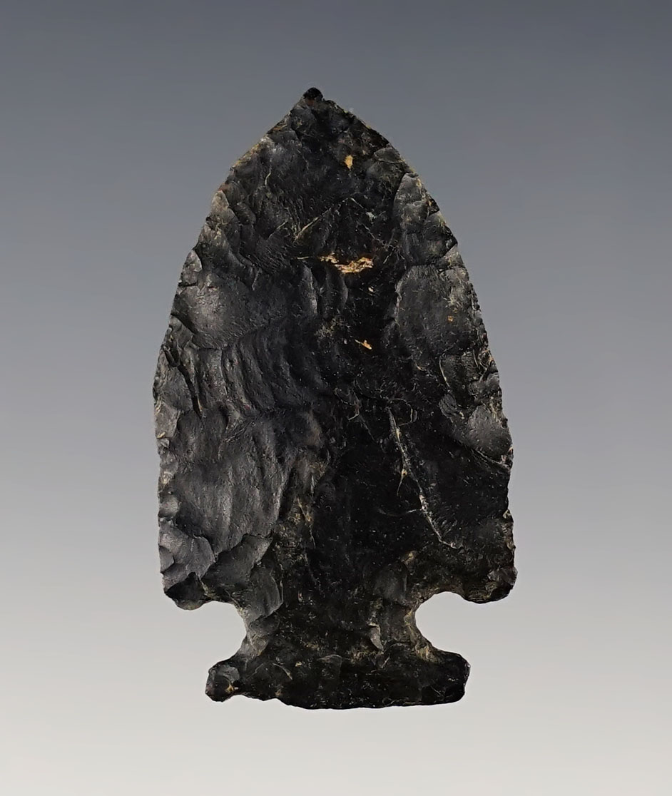 1 3/4" Coshocton Flint Intrusive Mound found in Ohio. 