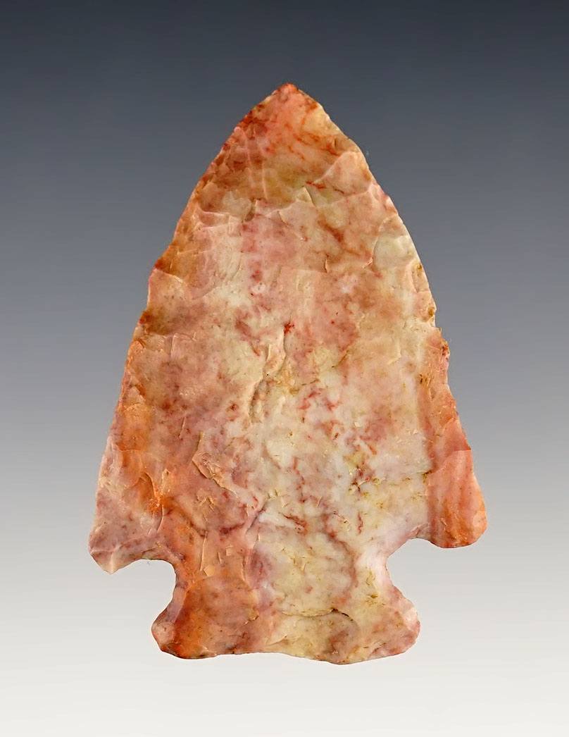 2 5/16" Flint Ridge Flint Pentagonal found in Coshocton Co., Ohio. 