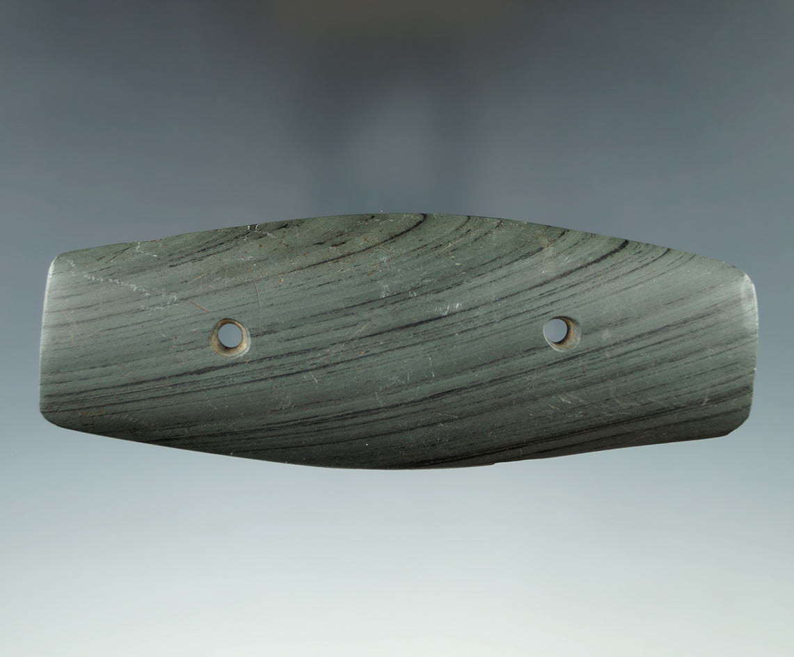 5" Hopewell Expanded Center Gorget - Ross Co., Ohio. Ex. Dr. Copeland, Berner, Kley, Steimle, Shirle