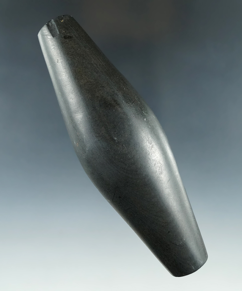 5 3/8" Undrilled Adena Expanded Center Gorget - Logan Co., Ohio. Ex. Dr. Gordon Meuser.