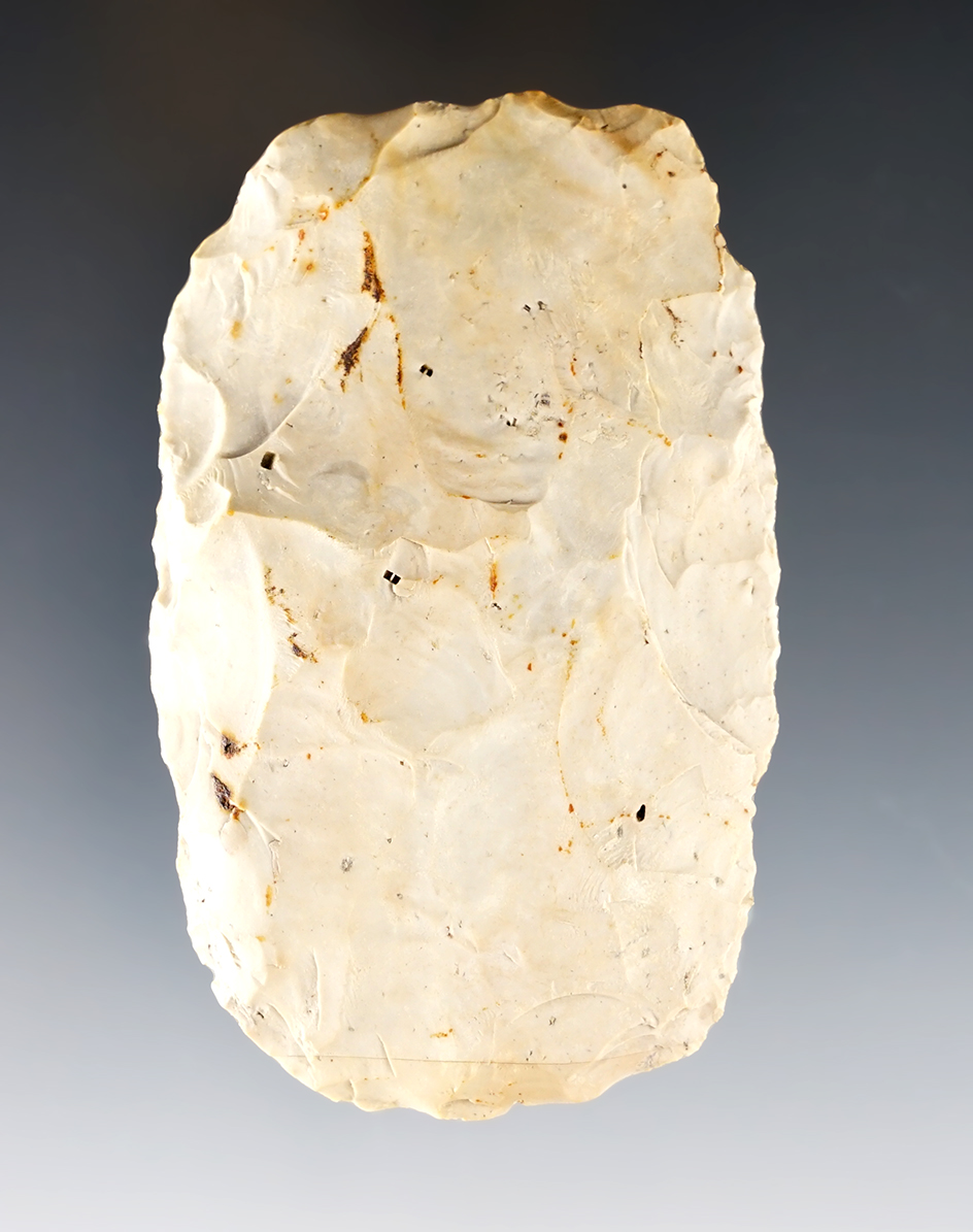 Fine 3 5/16" Paleo Square Knife found in Newark, Ohio