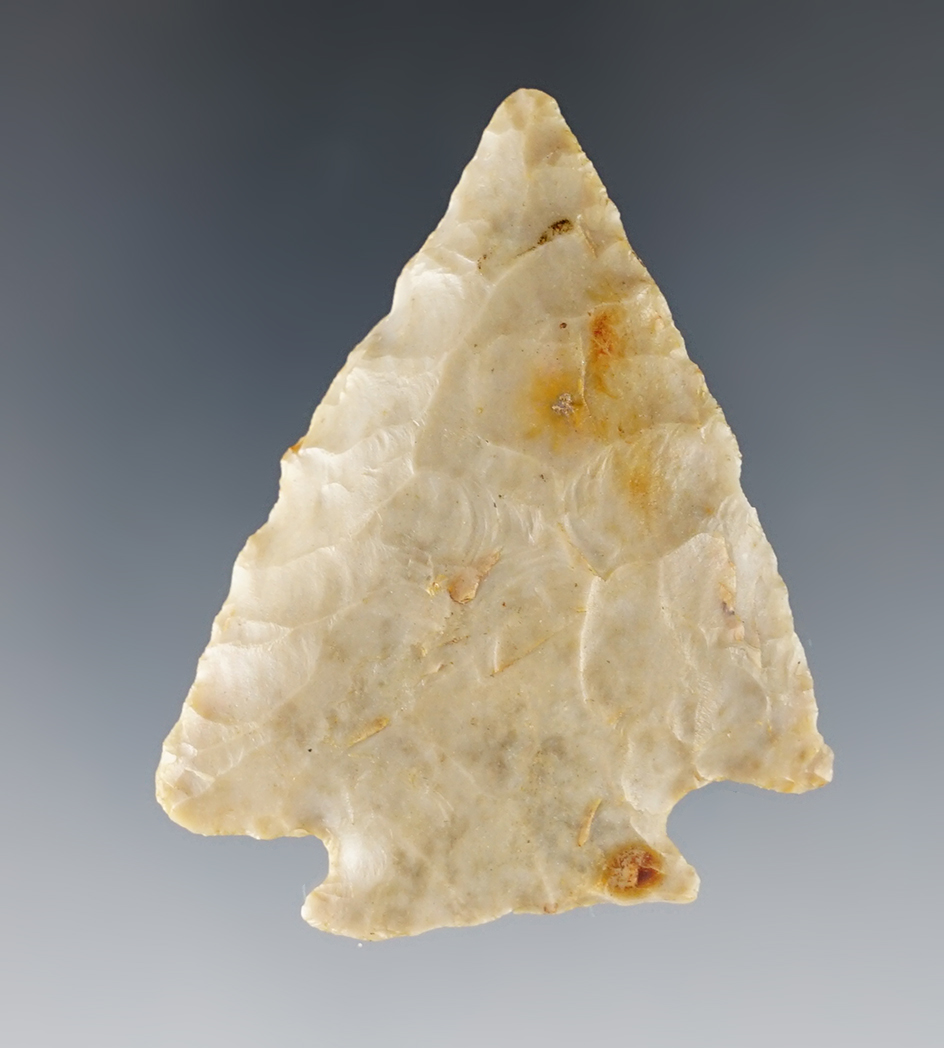 Fine Decatur Fracture Base that measures 2 3/16". Found by Bill Likens in Madison Co., Ohio.