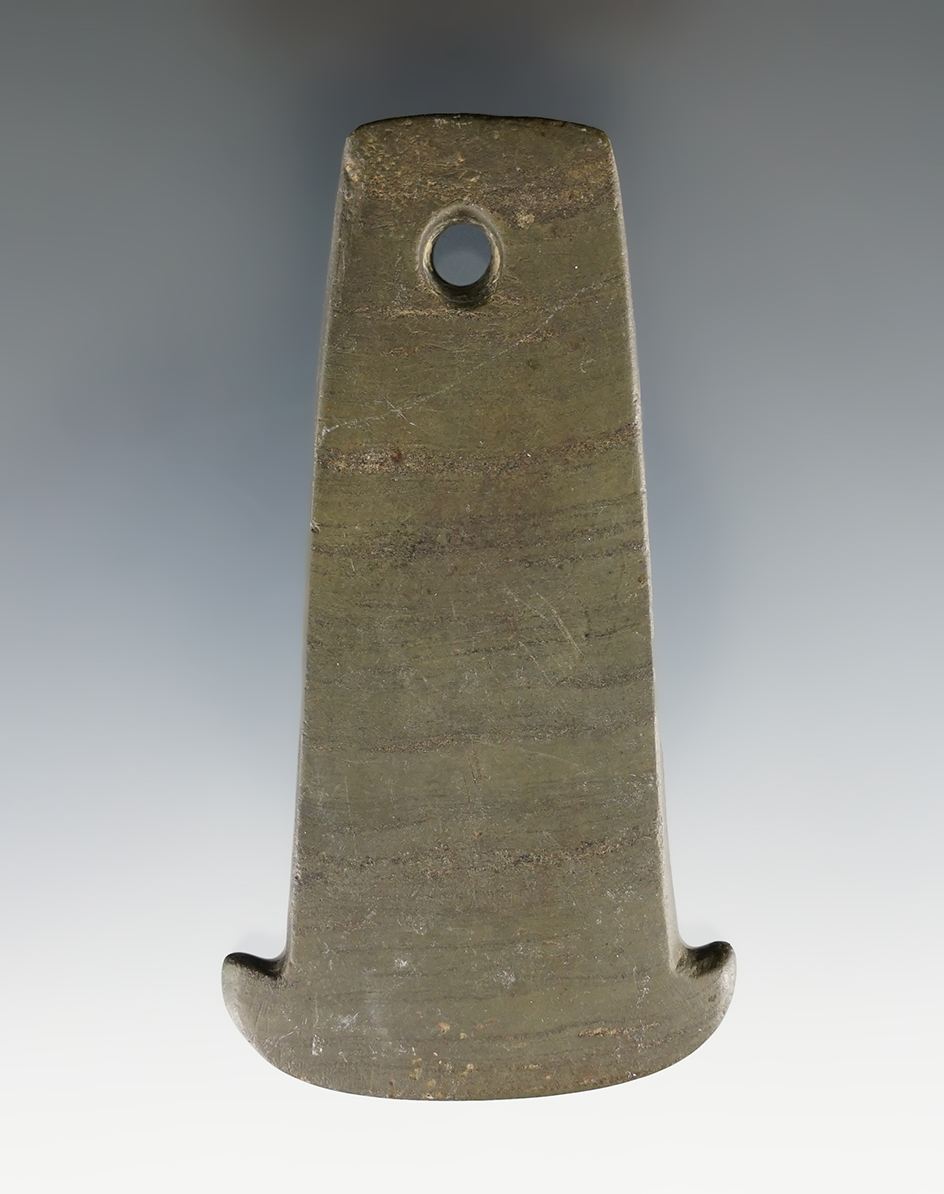 3 3/8" Adena Anchor Pendant - Montgomery Co., Ohio. Pictured in Who's Who #1, pg. 144 & 146