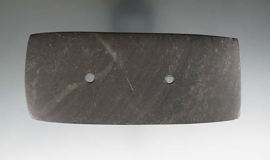 5 3/16" Adena Tablet Gorget found in Hamilton Co., Ohio. Pictured in Central States Volume 36.