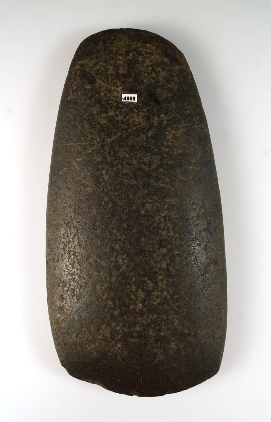 7 15/16" Flat Hardstone Celt found in Clermont Co., Ohio.