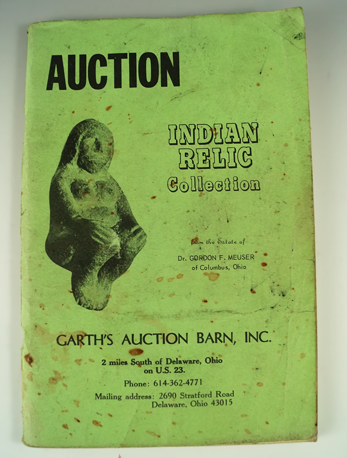 Garth's Auction Barn  - Auction catalog for Dr. Gordon F. Meuser. 1974.