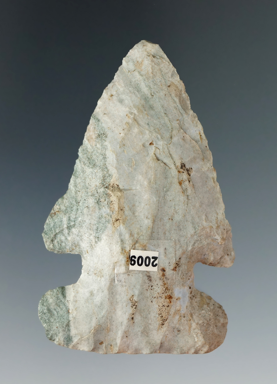 2 9/16" Indiana Green Archaic Bevel found in Indiana.