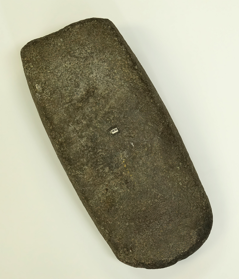 Massive 11 1/2" Celt Preform that was nearly finished, found in Miami Co., Ohio.  Ex. Kley.