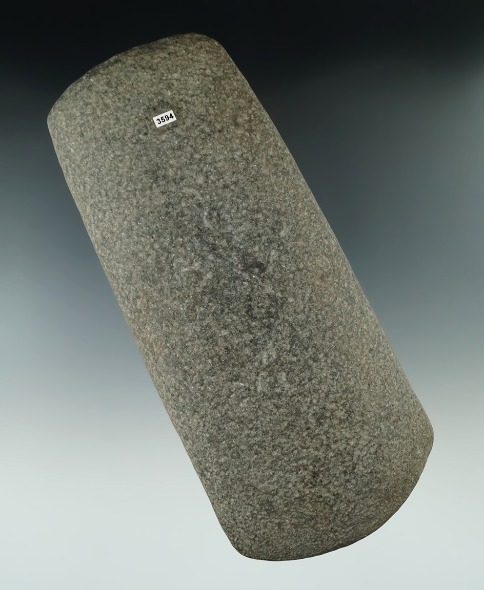 7 7/8" Large Hopewell Hardstone Celt found in Clinton Co., Ohio.