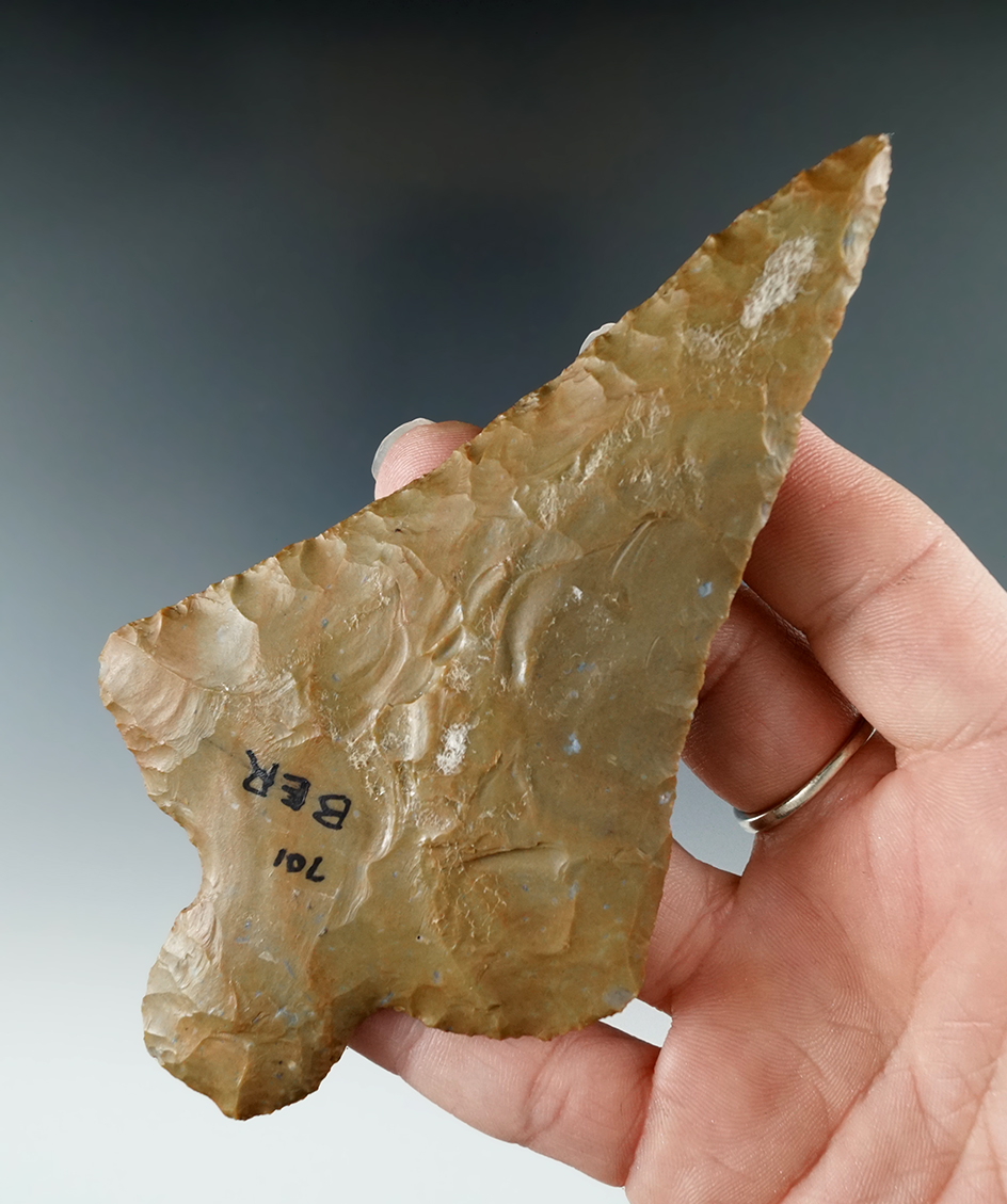 4 7/8" Susquehana found in Maysville, Kentucky. Ex. Earl Townsend Collection. Berner COA.