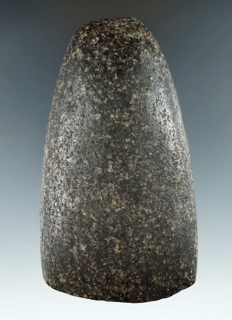 4 5/16" Classic Style Hardstone Adze found in Ohio. Ex. Harley Glenn. Pictured in WW #2.
