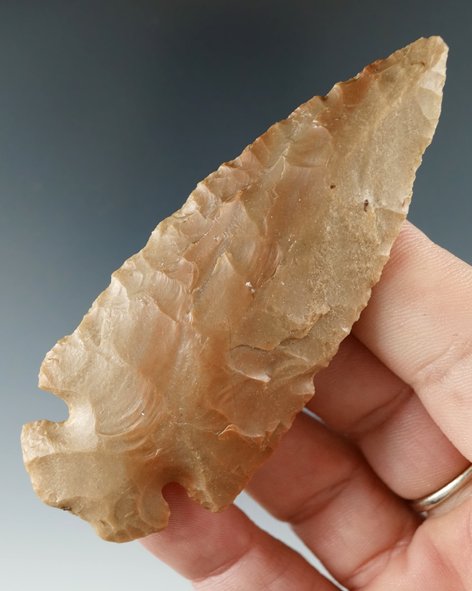 3 5/16" Dovetail found in Glencoe, Kentucky. Ex. Hollan Collection. Jackson COA