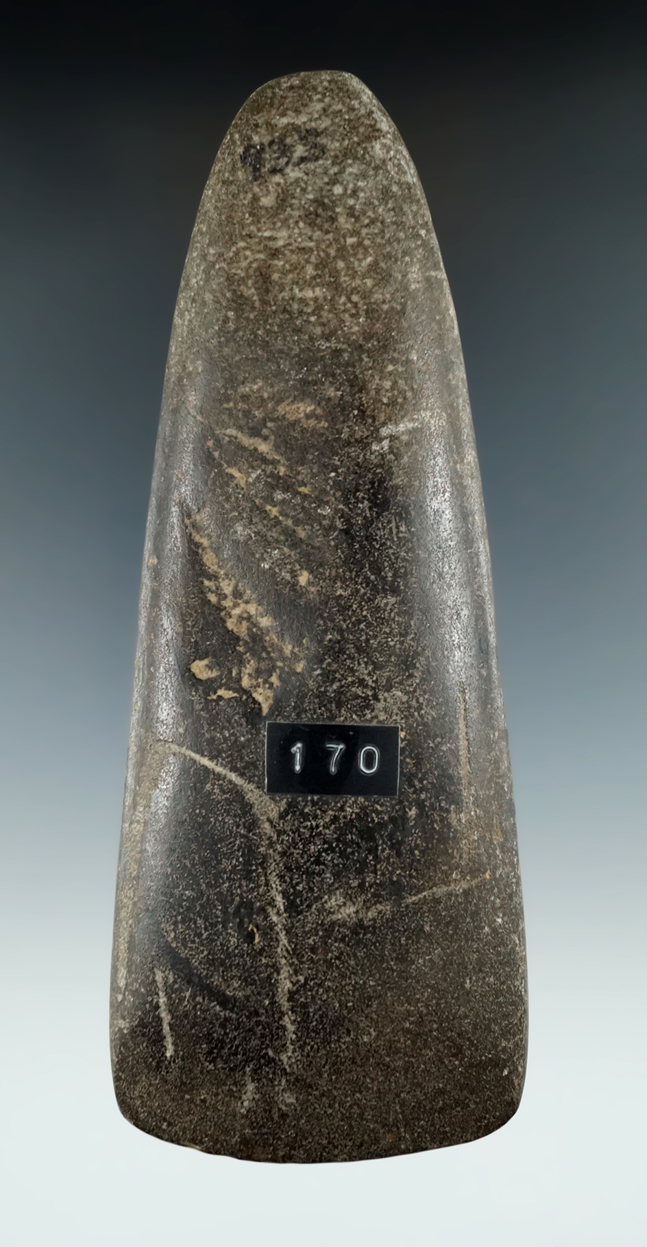 6 1/16" Adz found by Charles Ferguson in 1914 in Lake Co., Ohio. Ex. Crocker, Hovan.