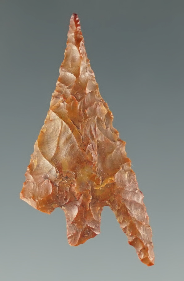 1 1/2" Gunther Barbed made from red Jasper. Found in southern Oregon.