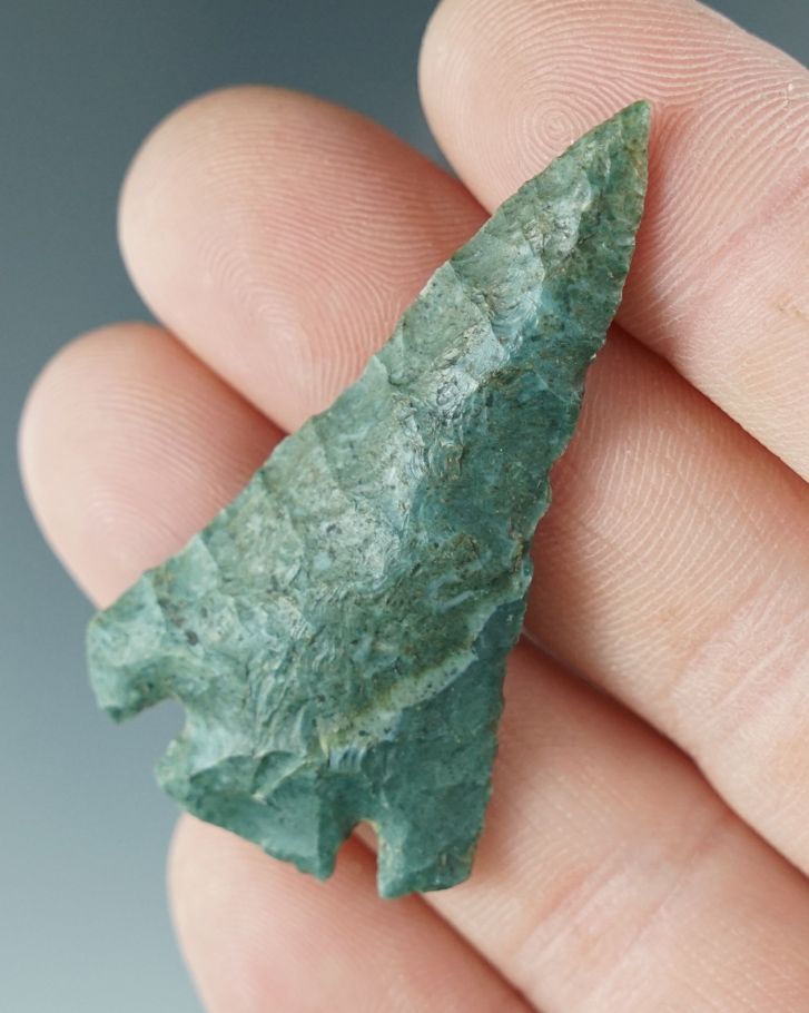 Beautiful color on this 2" Diagonal Notch made from Jasper. Found near the Columbia River, Oregon.