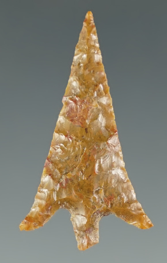 1 1/4" Columbia Plateau made from yellow Jasper. Found near the Columbia River, Oregon.