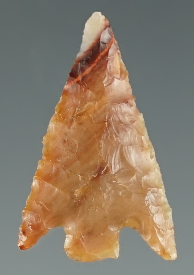 7/8" Columbia Plateau made from caramel Agate. Found near the Columbia River, Oregon.