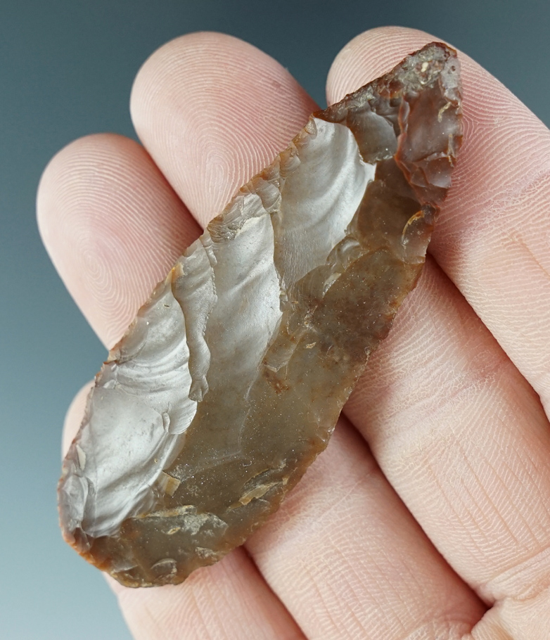 2 3/4" Cascade Leaf made from brown Agate. Found near the Columbia River, Oregon.