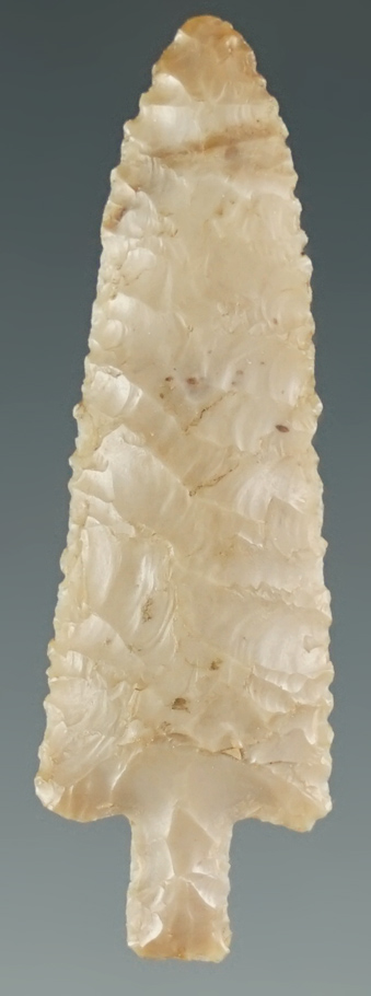 1 5/8" Wallula Square Stem made from cream Agate. Found near the Columbia River, Oregon.