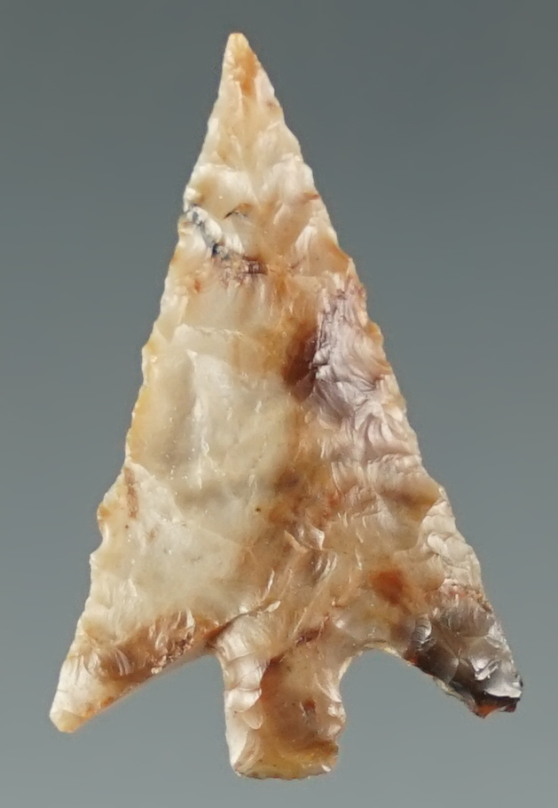 1" Columbia Plateau made from two tone brown Jasper. Found near the Columbia River, Oregon.