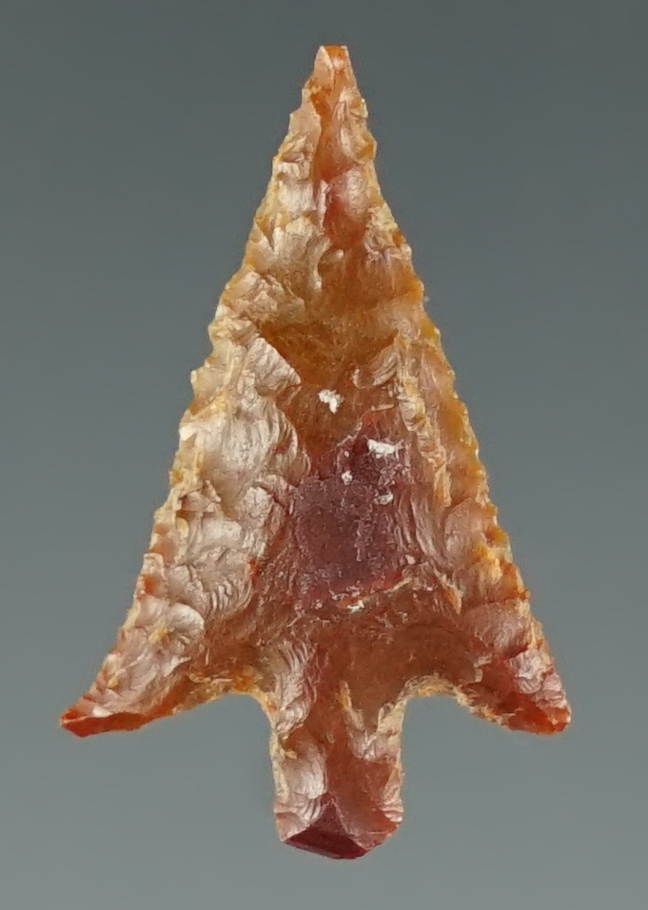 7/8" Columbia Plateau made from brown Jasper. Found near the Columbia River, Oregon.