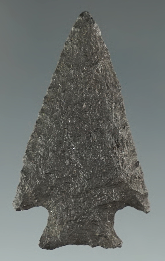 1 1/2" Cornernotch made from Basalt. Found in the Great Basin, Oregon.