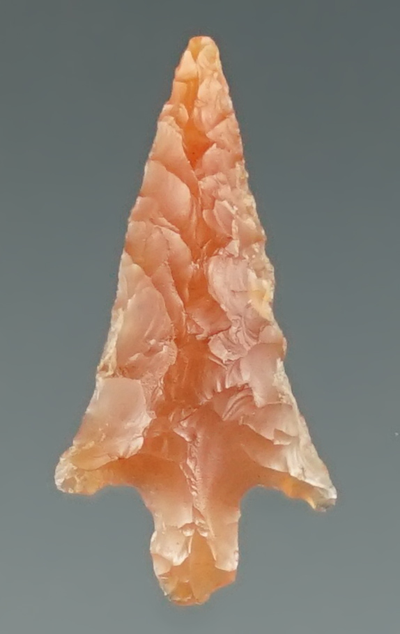 3/4" Columbia Plateau made from orange Carnelian Agate. Found near the Columbia River, Oregon.