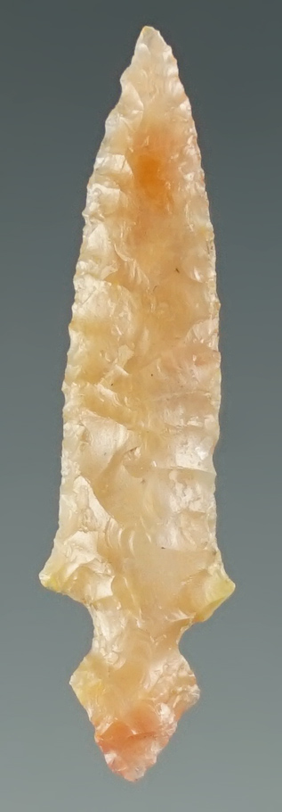 1 1/4" Classic Klickitat Dagger made from translucent Agate. Found near the Columbia River, Oregon.