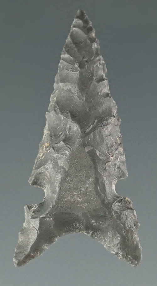 1 1/4" Desert Sierra made from gray Jasper. Found near the Columbia River, Oregon.