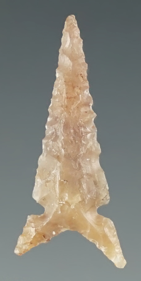 1" Desert Sierra made from translucent white Agate. Found near the Columbia River, Oregon.