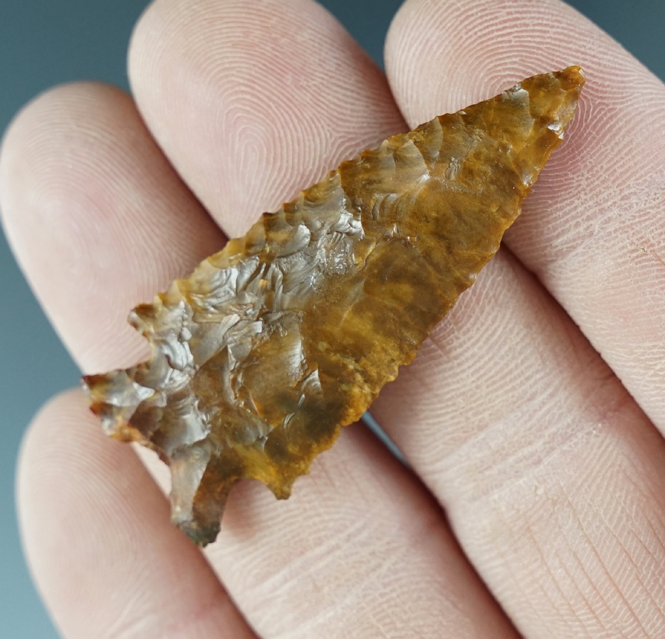 2" Elko Ear made from Wasco Agate. Found near the Columbia River, Oregon. Comes with a Perino COA.