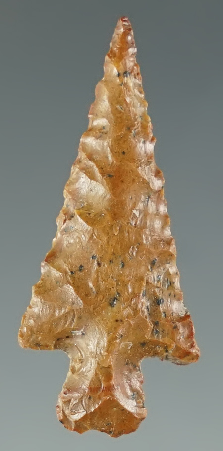 1 1/4" Wallula made from yellow Jasper. Found near the Columbia River, Oregon.